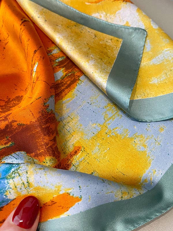 UZ Wholesale Store - Printed Sun Protection Shawl&Scarf: YELLOW / One_size