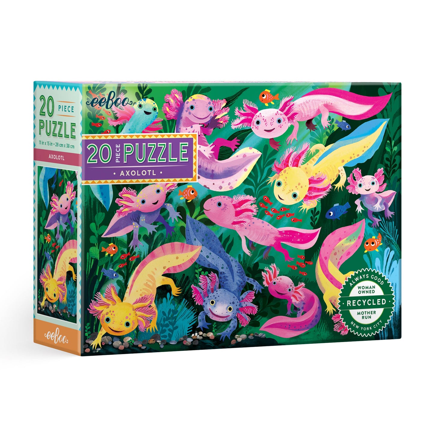 eeBoo - Axolotl 20 Piece Puzzle