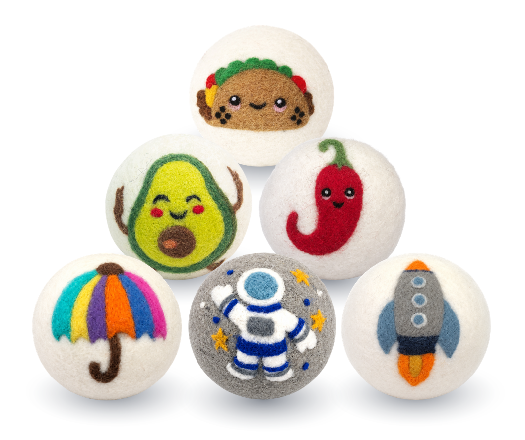 Ethical Global - Whimsy: Eco Wool Dryer Balls : Fireworks