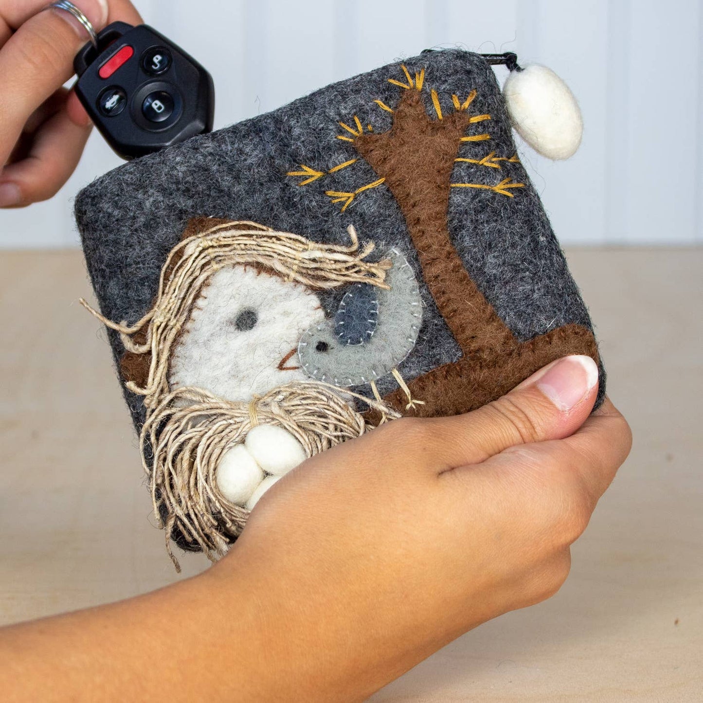 dZi Handmade - Nesting Bird Coin Purse