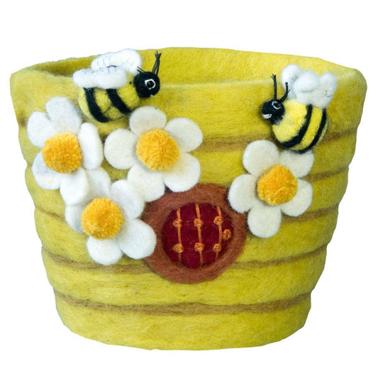 dZi Handmade - Honey House Felt Pot