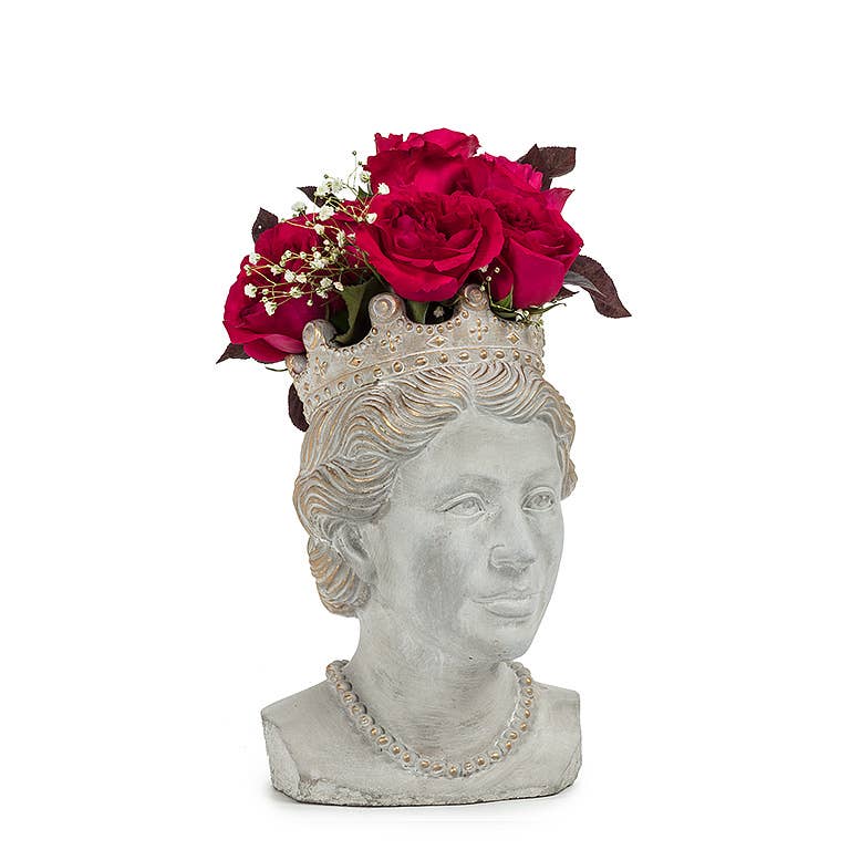 Abbott - Lg Queen Head Planter-11"H-2413