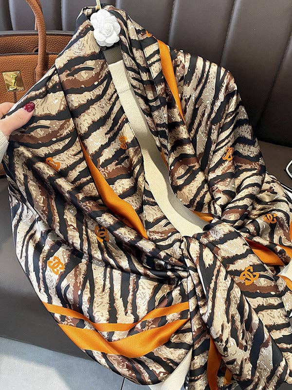 UZ Wholesale Store - Leopard Sun Protection Shawl&Scarf - Silk Imitation: LEOPARD / One_size