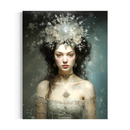Salty Alyce - Winter Snow Queen Portrait Print 61RD