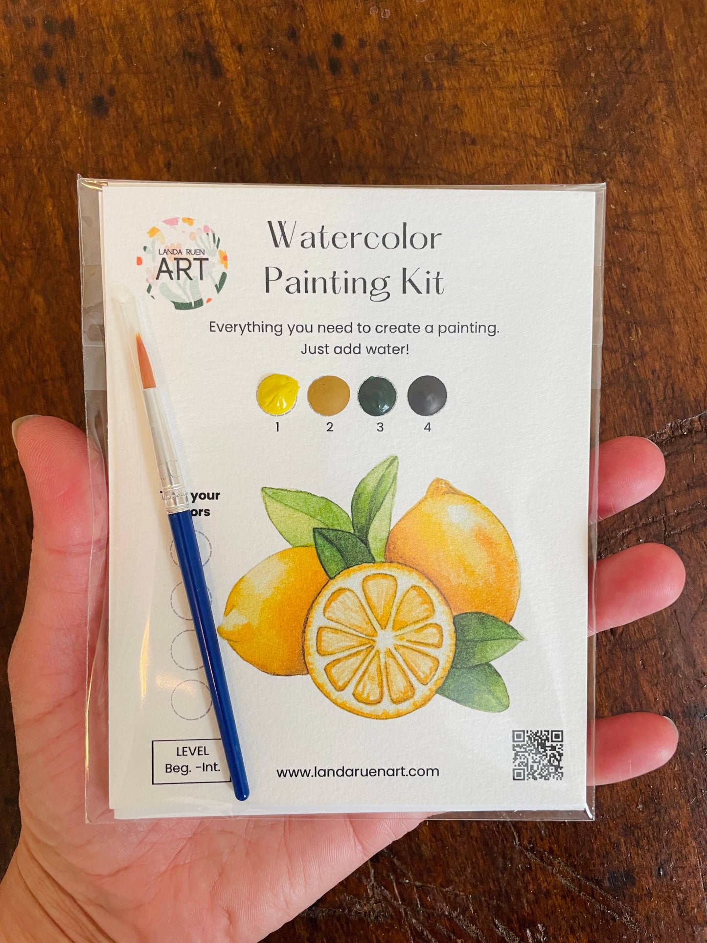 Landa Ruen Art - Lemons Watercolor Kit