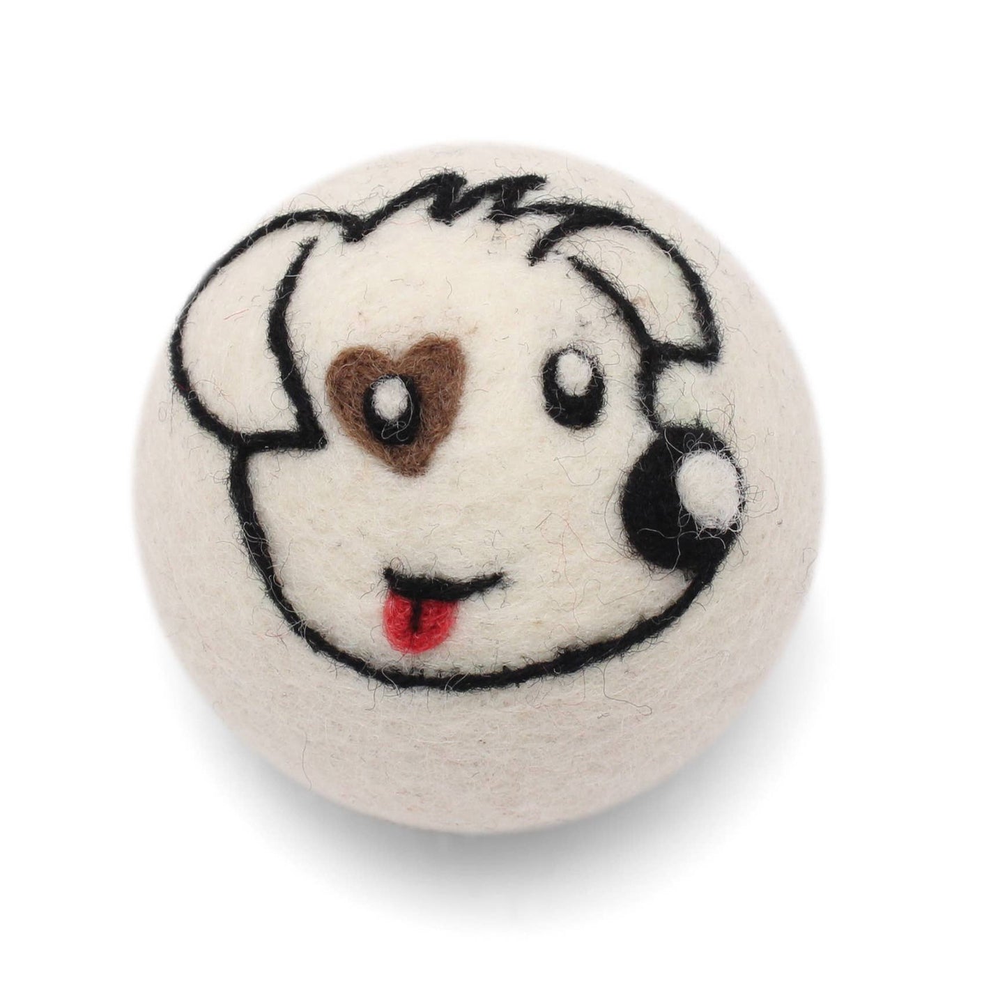 Ethical Global - Dogs: Eco Wool Dryer Balls Fair Trade: Dark Brown Dog