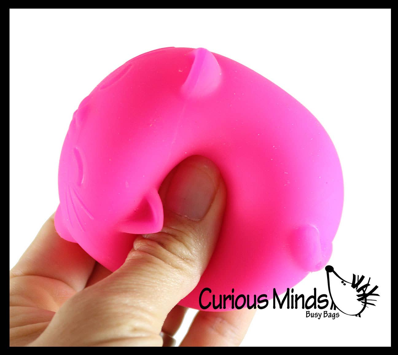 Curious Minds Toys - 1 Cat Nee Doh Soft Fluff- Filled Squeeze Stress Ball
