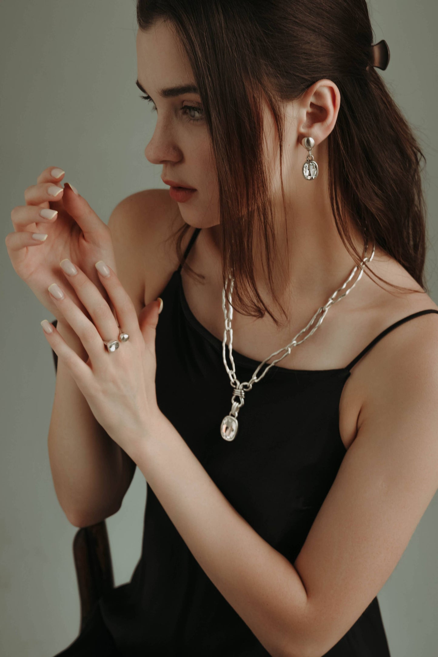 Chanour - Handmade Pewter Earrings - 1853