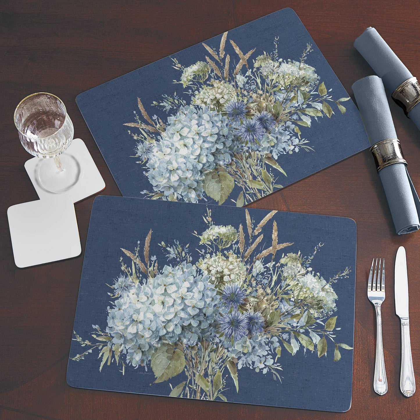 CounterArt/Highland Home/Thirstystone/CoasterStone - Cala Home Bohemian Blue Decorative Hardboard Placemat