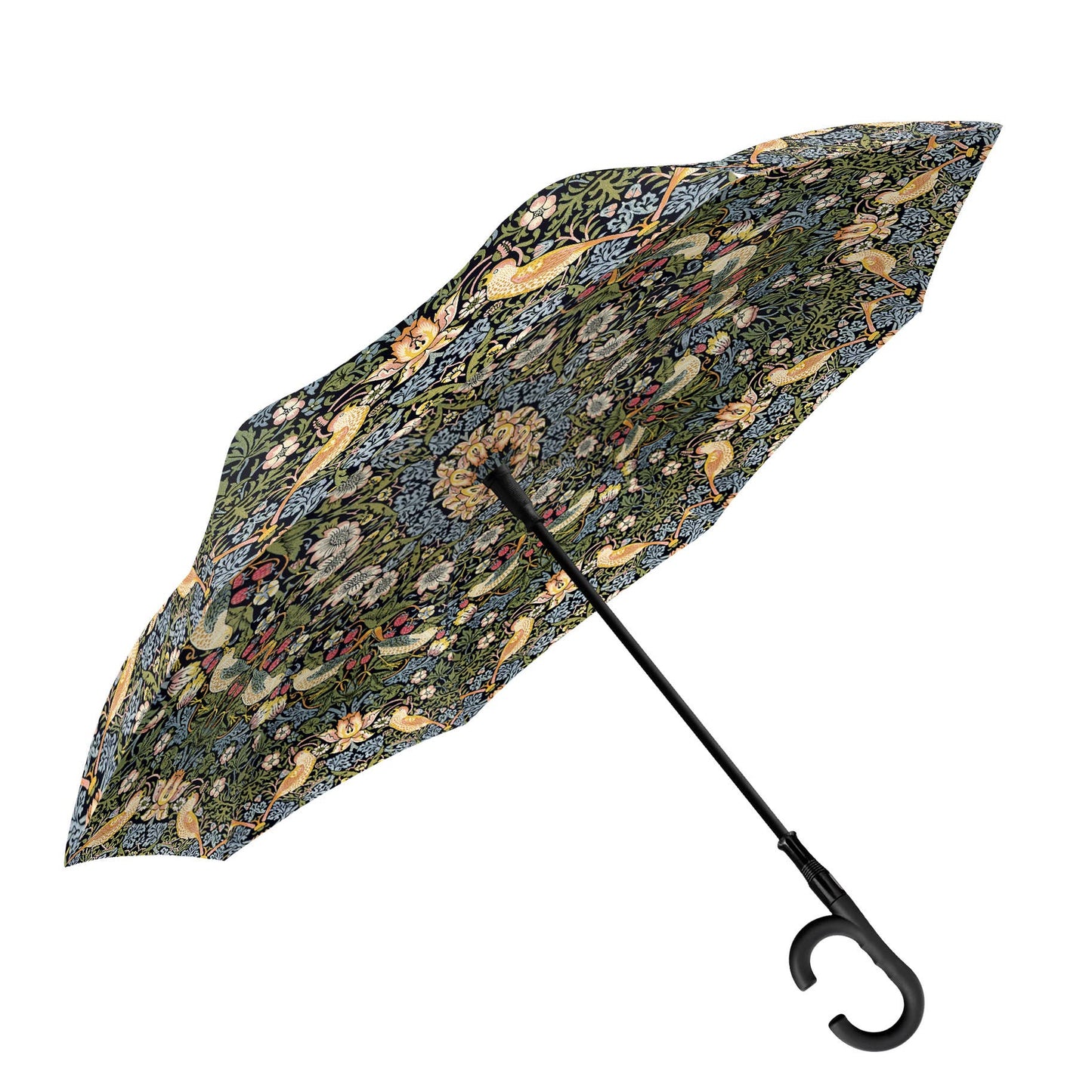 RainCaper - RainCaper William Morris "Strawberry Thief" Reverse Umbrella