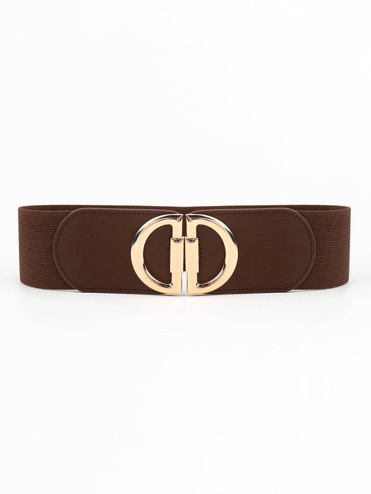 Kustom Kreations Goods - D Buckle Elastic Belt: Chestnut / One Size