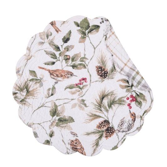 C&F Home - Mira Songbird Bird Round Placemat