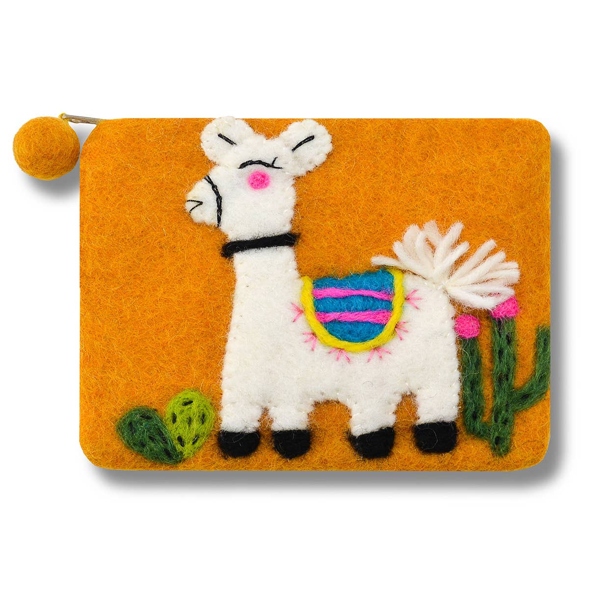 BNB Crafts Inc. - Felted Llama Coin Purse: Purple