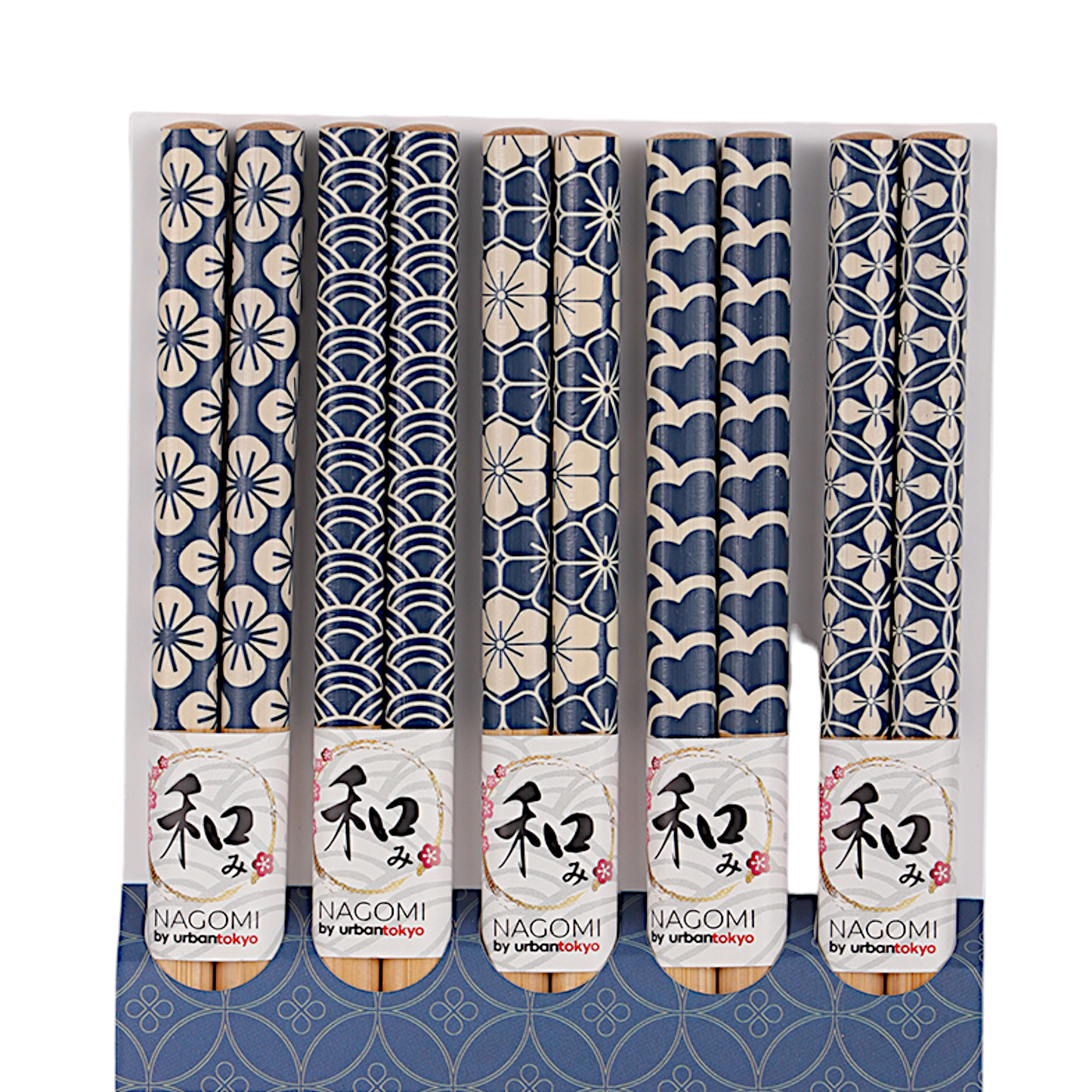 Urban Tokyo - 5 Piece Chopsticks Set Patterns