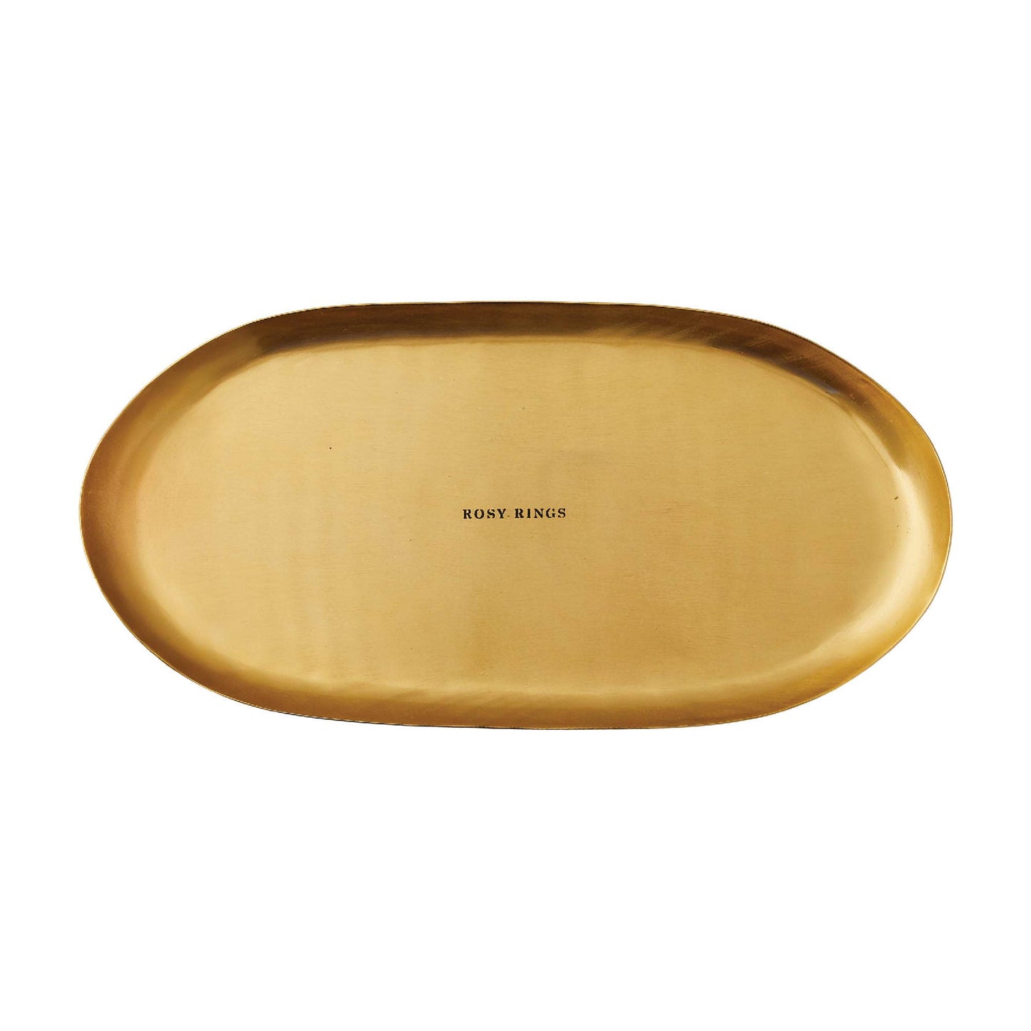 Rosy Rings - Brick Oval Gold Candle Plate