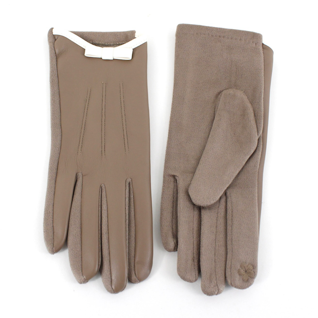 Pretty Persuasions - A24010 White Bow Gloves: 04 Camel