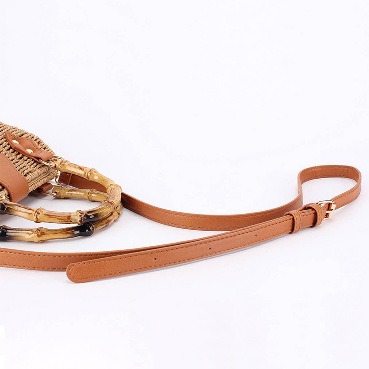 ACCITY - HIGH-END RETRO TEXTURED SHOULDER STRAW BAG_CWAB4694: CAMEL / (OS) 1