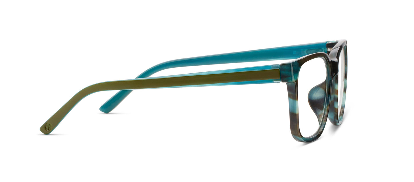 Peepers - Sycamore (Blue Light): Teal Horn/Teal / Reading / 2.50