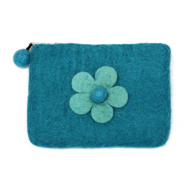 BNB Crafts Inc. - One Layer Flower Coin Purse: Green