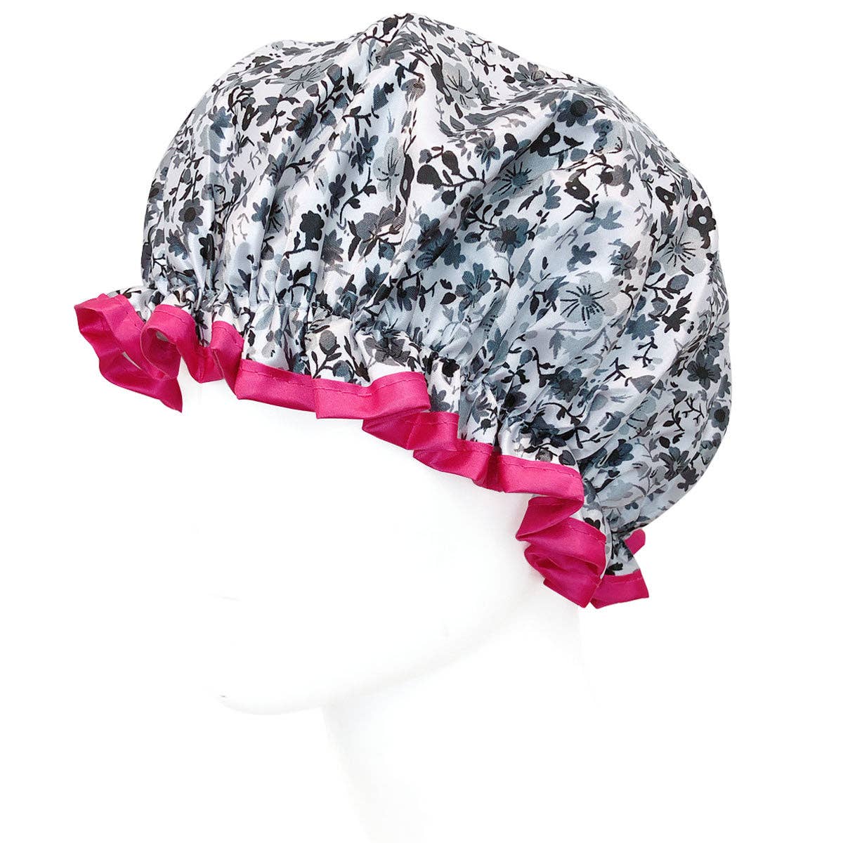 Wrapables.com - Wrapables  Double Layer Waterproof Shower Caps (Set of 4): Majestic Floral