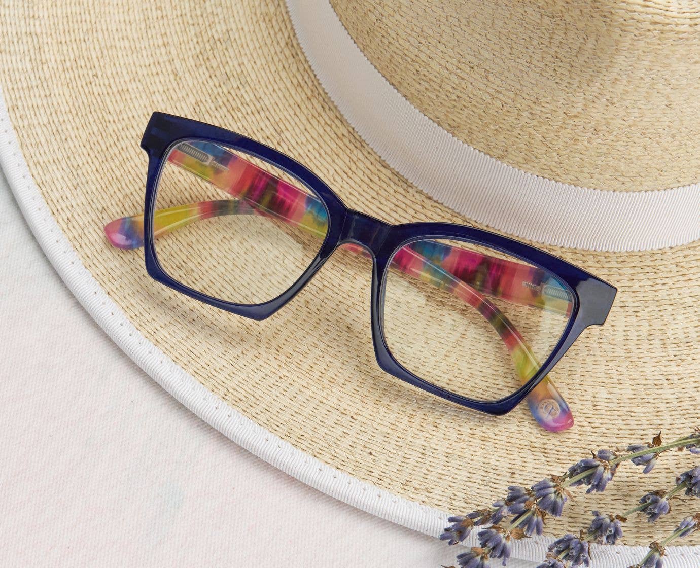 Peepers - Maisie (Blue Light): Blue/Ikat / Reading / 1.50