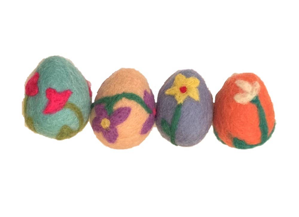 Wool Haus - Bright Felted Wool Easter Egg Decoration