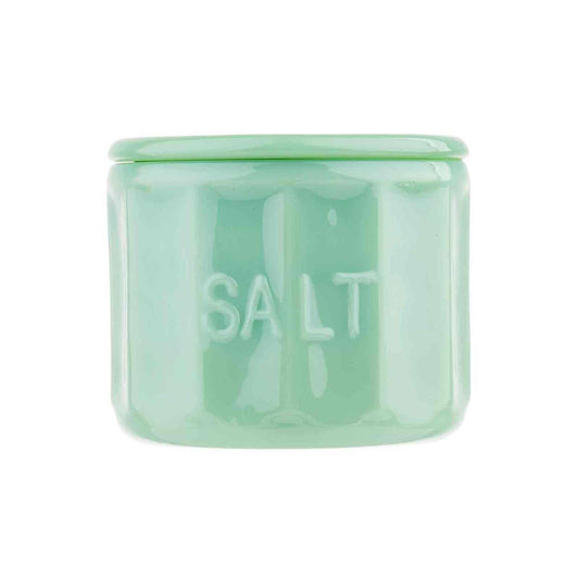 TableCraft Products Company - Jadeite Glass Collection Salt Cellar With Lid