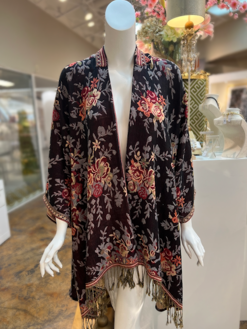 Pretty Persuasions - CP23148 London Chic Kimono Wrap: 01 Burgundy