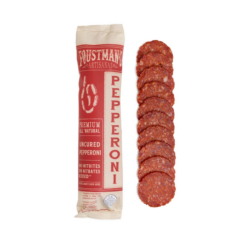Foustman's Salami - PEPPERONI | FOUSTMAN'S ALL-NATURAL UNCURED - 8oz