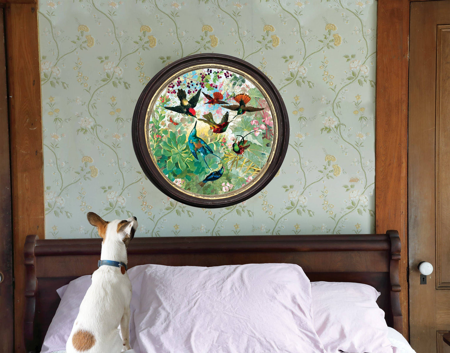 eeBoo - Hummingbirds 500 Piece Round Puzzle