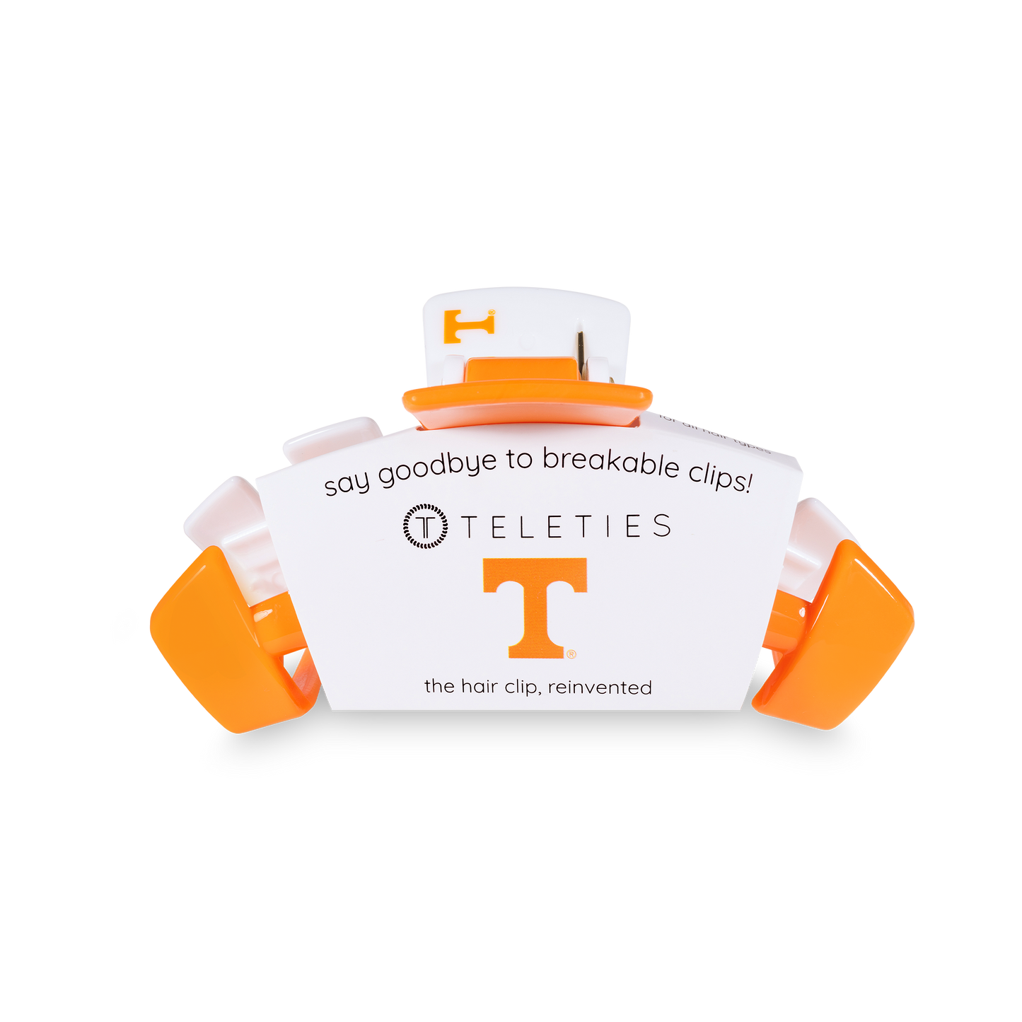 TELETIES - Classic College Hair Clip | Medium | Univ. of Tennessee