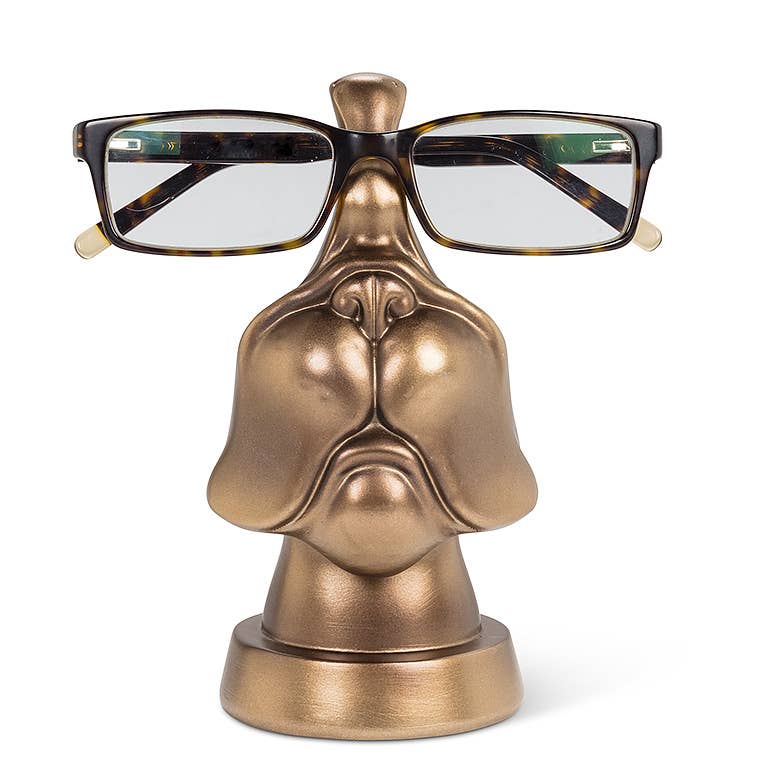 Abbott - Dog Face Eyeglass Holder-Bronze-6"H-1693