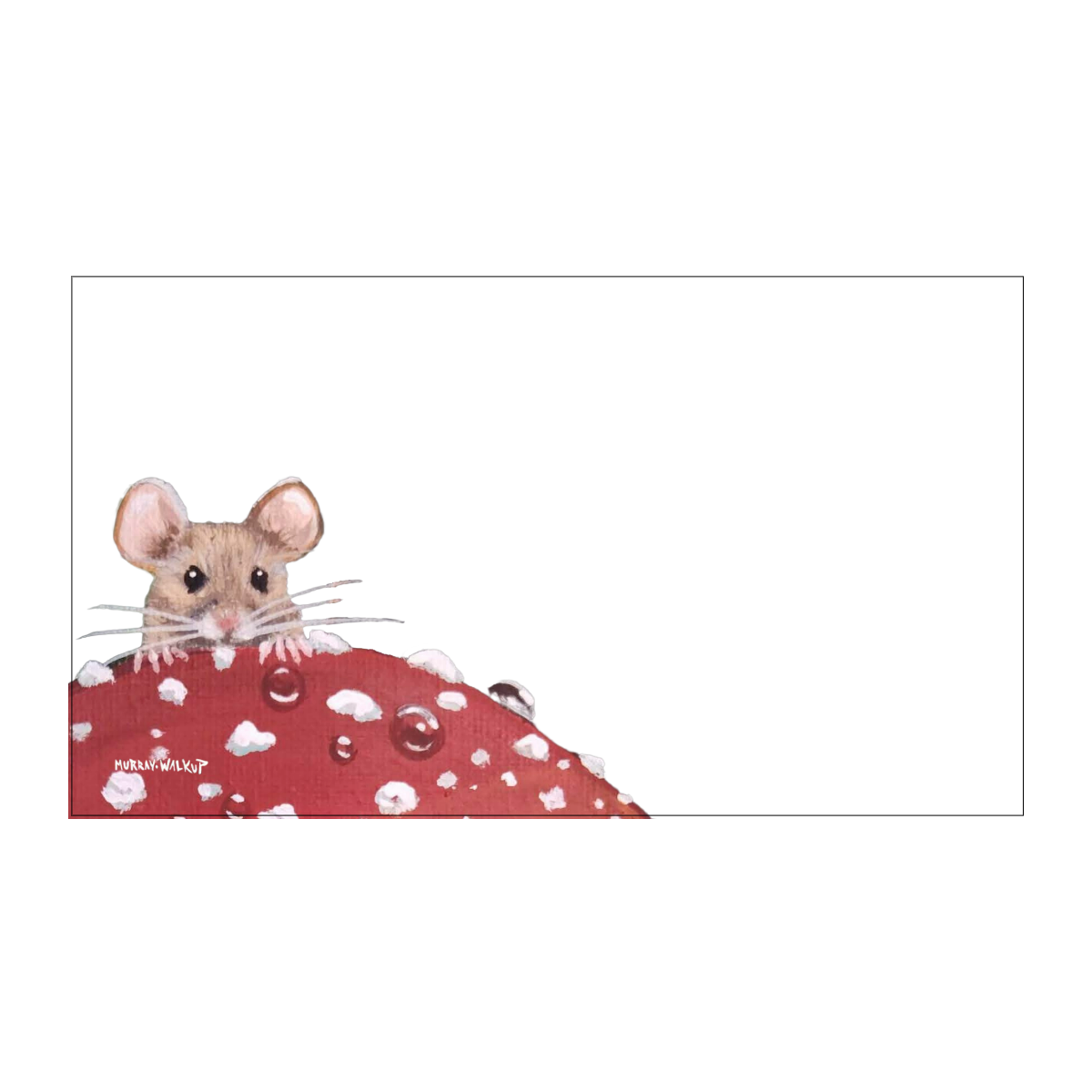 Forever Caroline LLC - Mouse & Red Toadstool Tiny Cards | Pack of 60 "Love Notes"