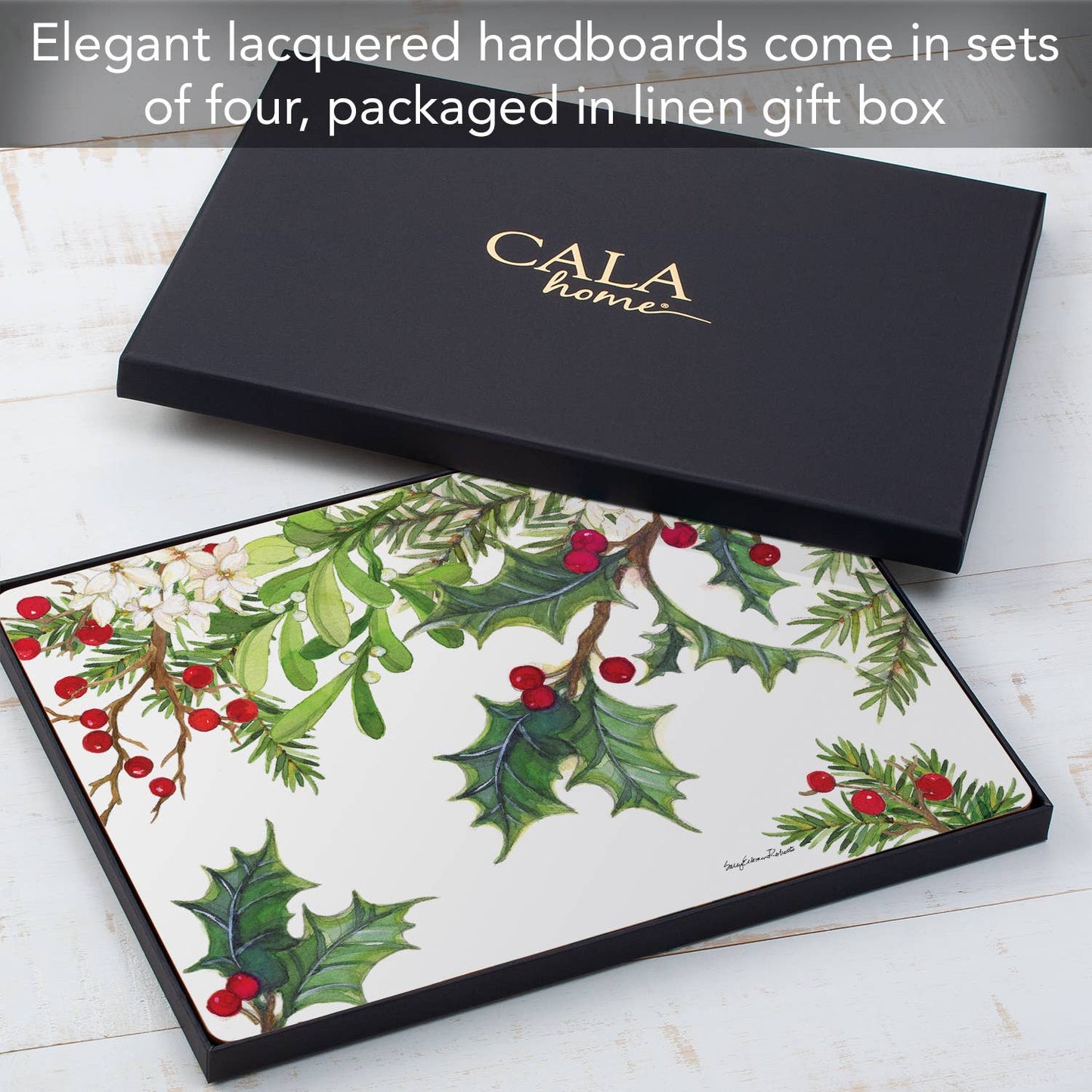 CounterArt/Highland Home/Thirstystone - Cala Home Balsam & Berries Decorative Hardboard Placemats