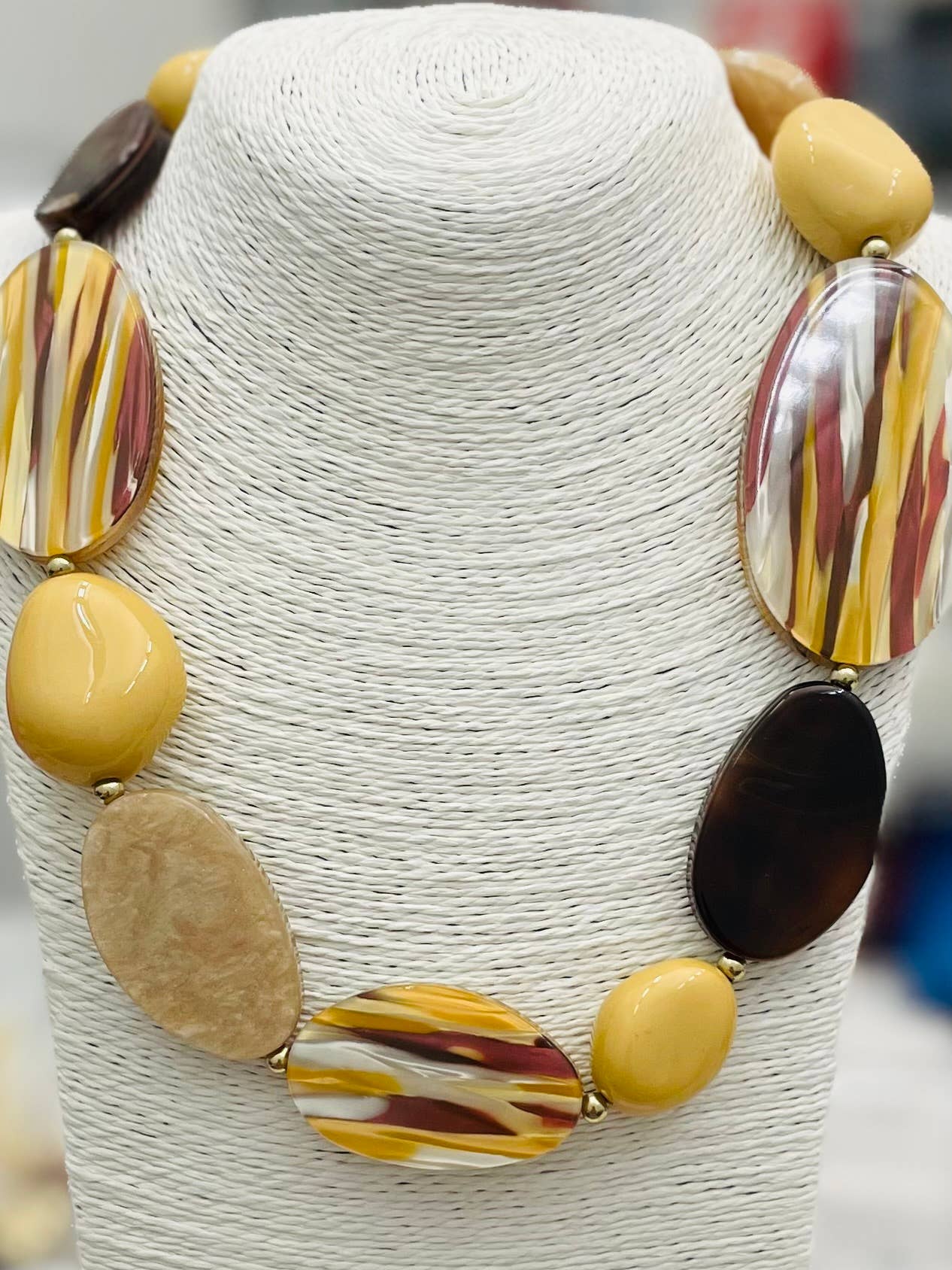 TWO FORTY TWO - CHIC - Granite Necklace (brown/neutral/taupe) NK158