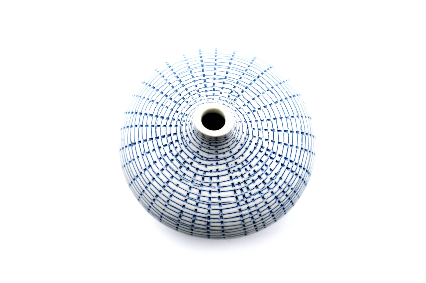 Art Floral Trading LLC - 192W71BLUE CONGO TINY S - WO 71 BLUE Porcelain bud vase