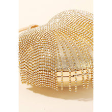 Load image into Gallery viewer, Anarchy Street - Rhinestone Fringe Heart Bag: S