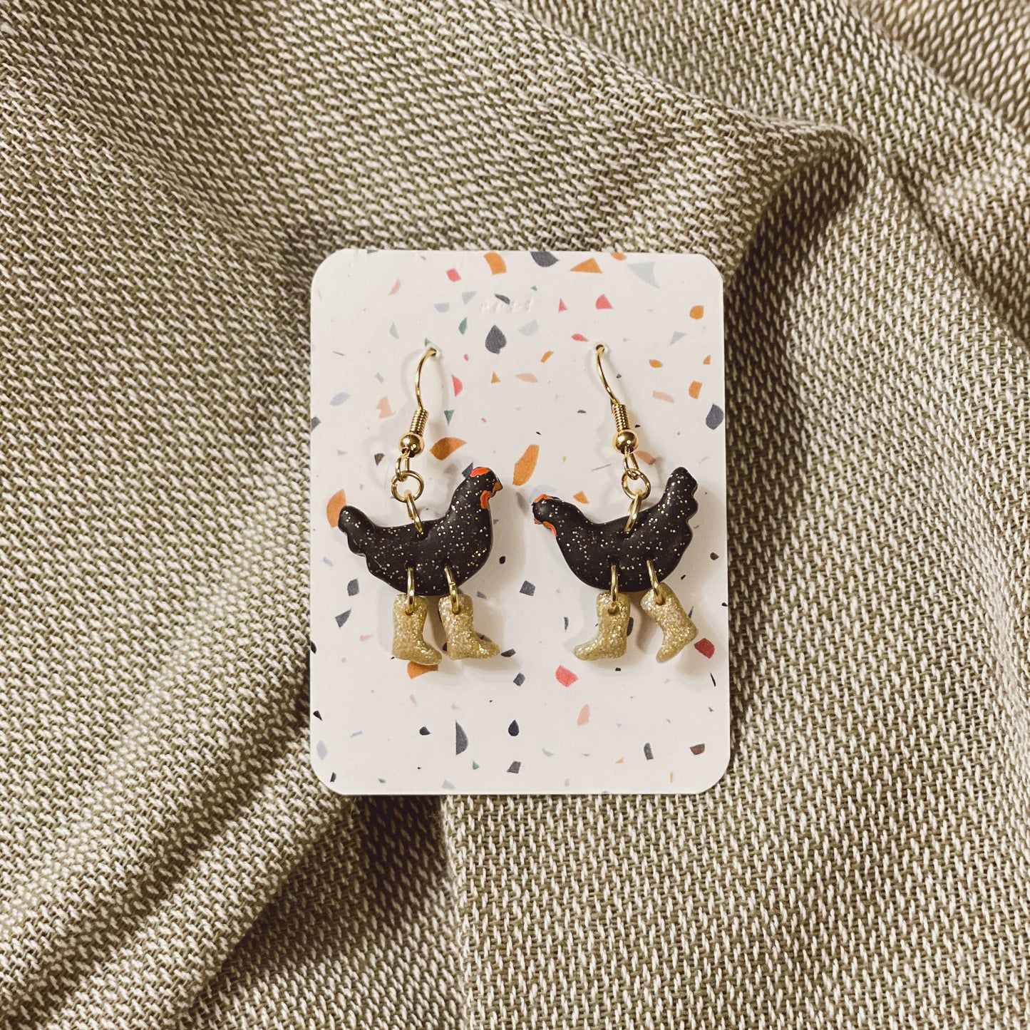 Sydni Carlson Art - Assorted Pack: Chickens with Boots Earrings