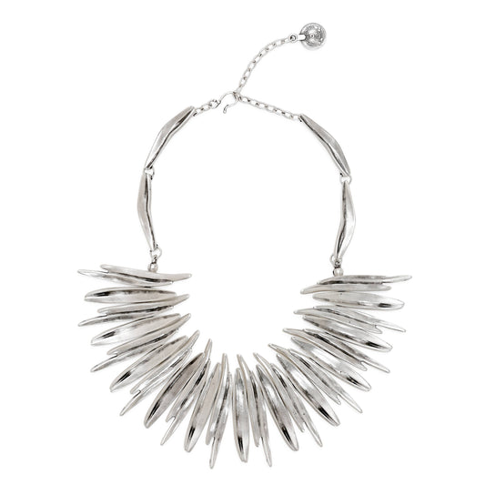 Chanour - Handmade Fire Pewter Necklace - 1549