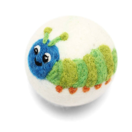 Ethical Global - Bugs: (Butterfly's, Lady Bug) Wool Dryer Balls : Caterpillar