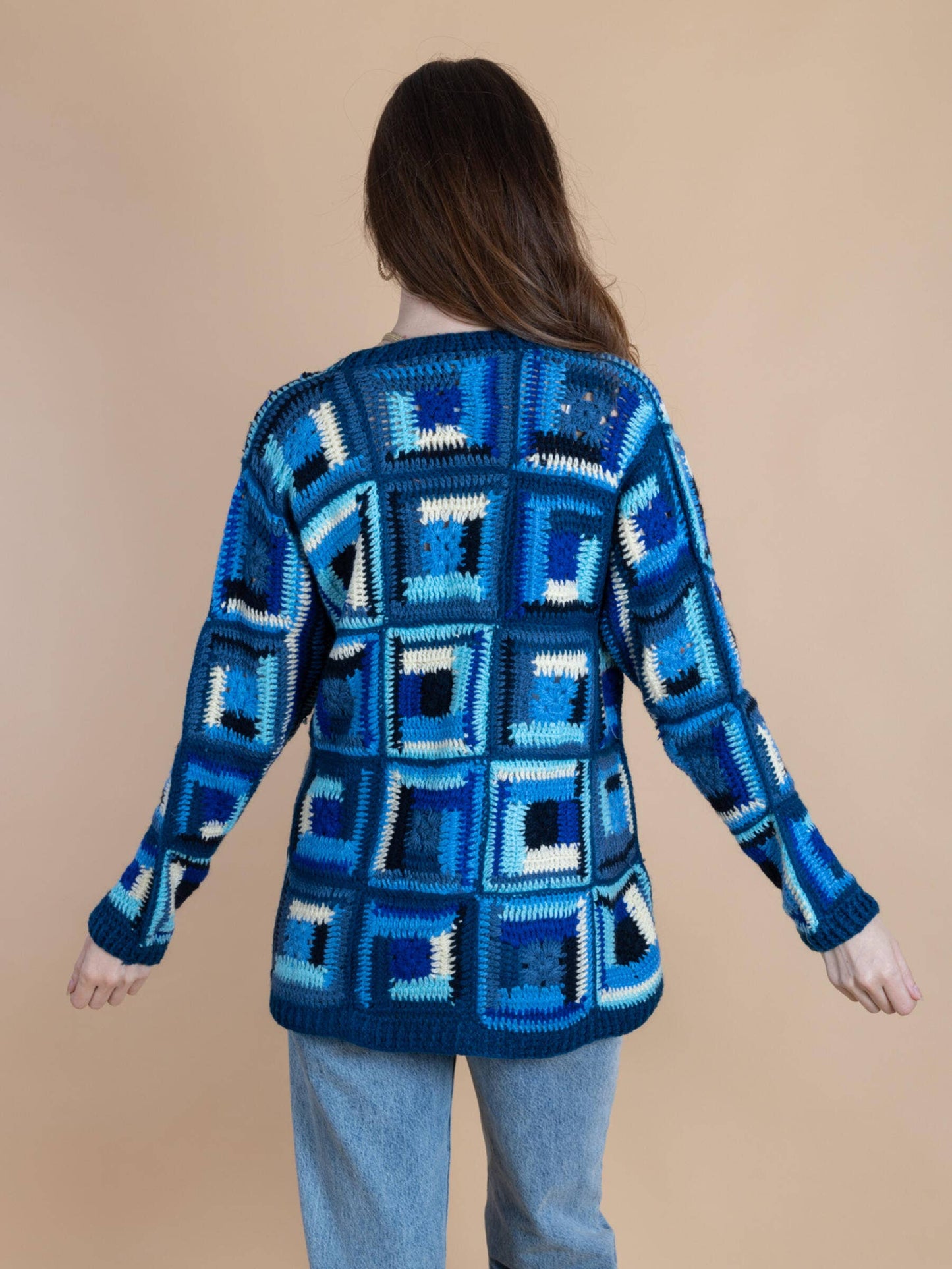 SAACHI - Marrakesh Crochet Short Jacket: Blue Combo