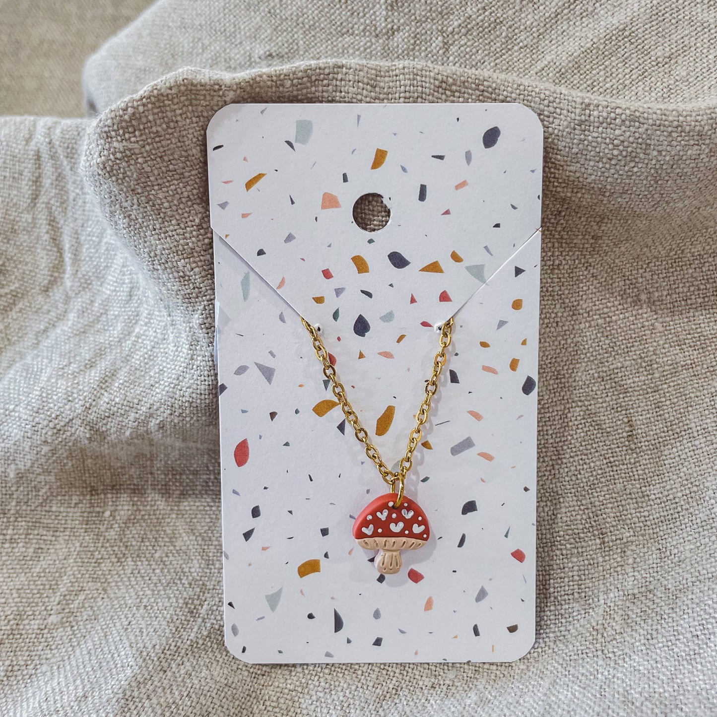 Sydni Carlson Art - Mini Mushy Mushroom Necklace