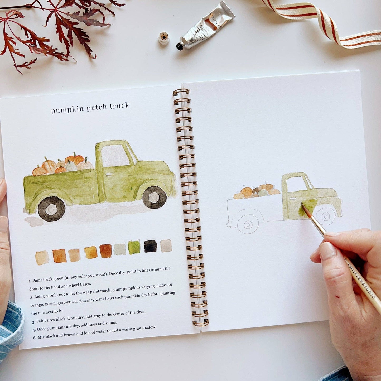 emily lex studio - Autumn watercolor workbook presale