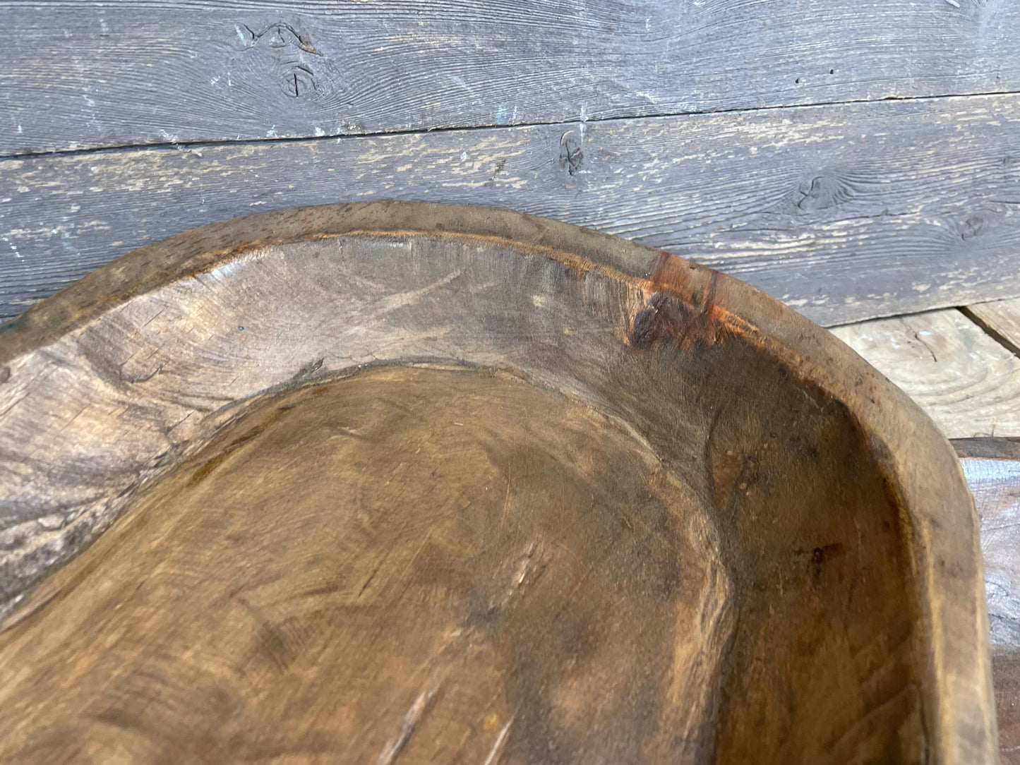 My Amigos Imports - Great Buy-Ogden Hills Extra Long Dough Bowl-WH4-Waxed-$32