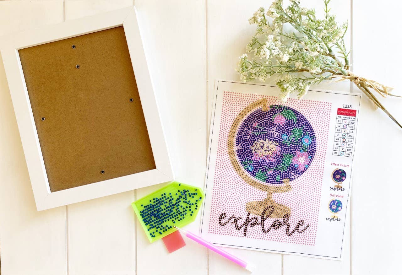 Addison Lane Designs Inc. - Explore Globe Diamond Art Kit