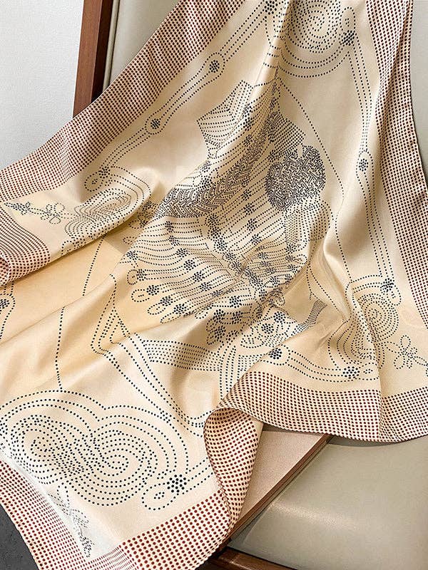 UZ Wholesale Store - Polka-Dot Leisure Fashion Scarf: ORANGE / One_size