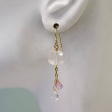 Load image into Gallery viewer, a.v. max - Semi Precious Dangle Earrings: Berry