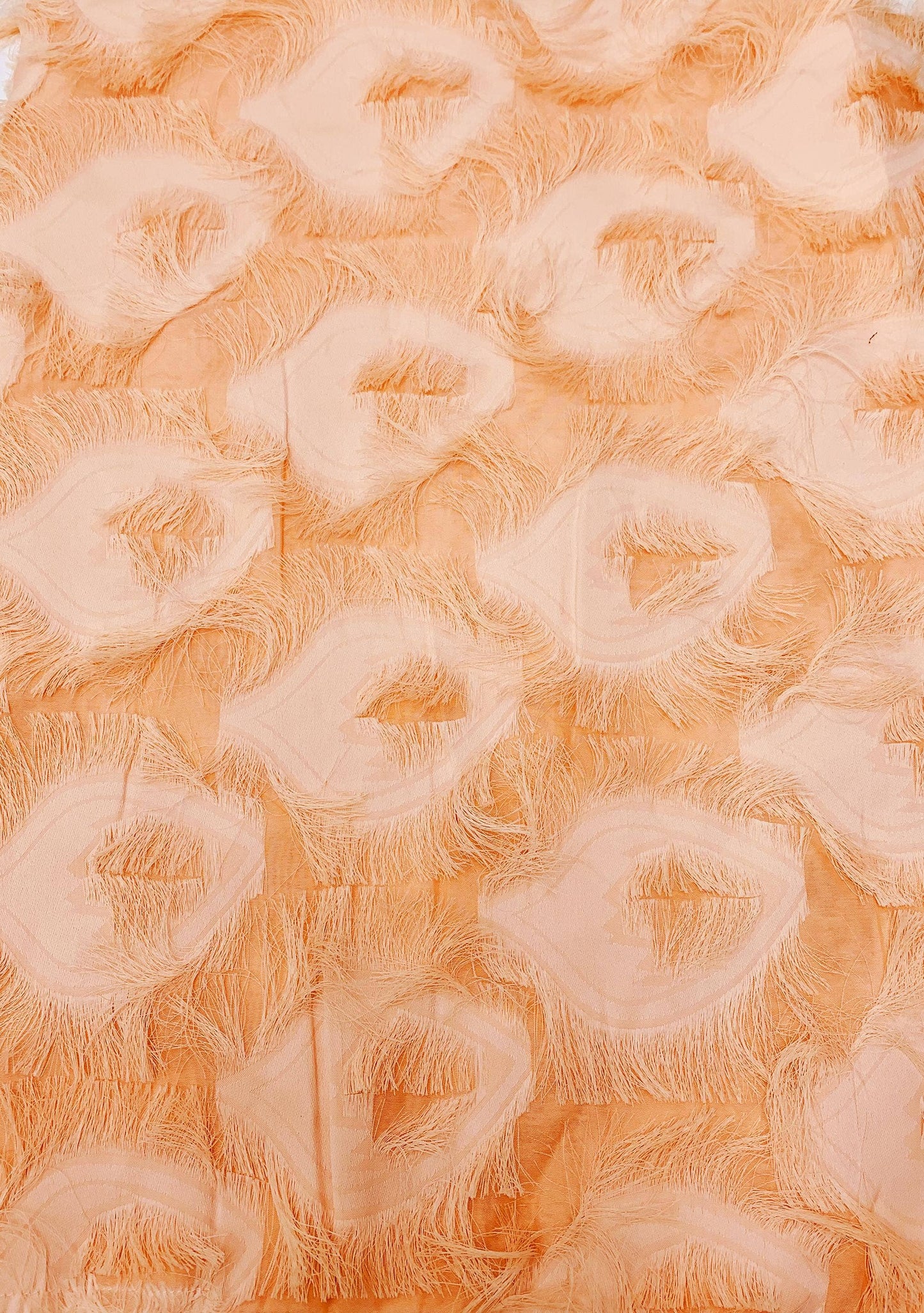 JC Sunny Fashion - Fringe Feather Detailed Lightweight Eyelash Kimono 11 colors: Peacock Blue