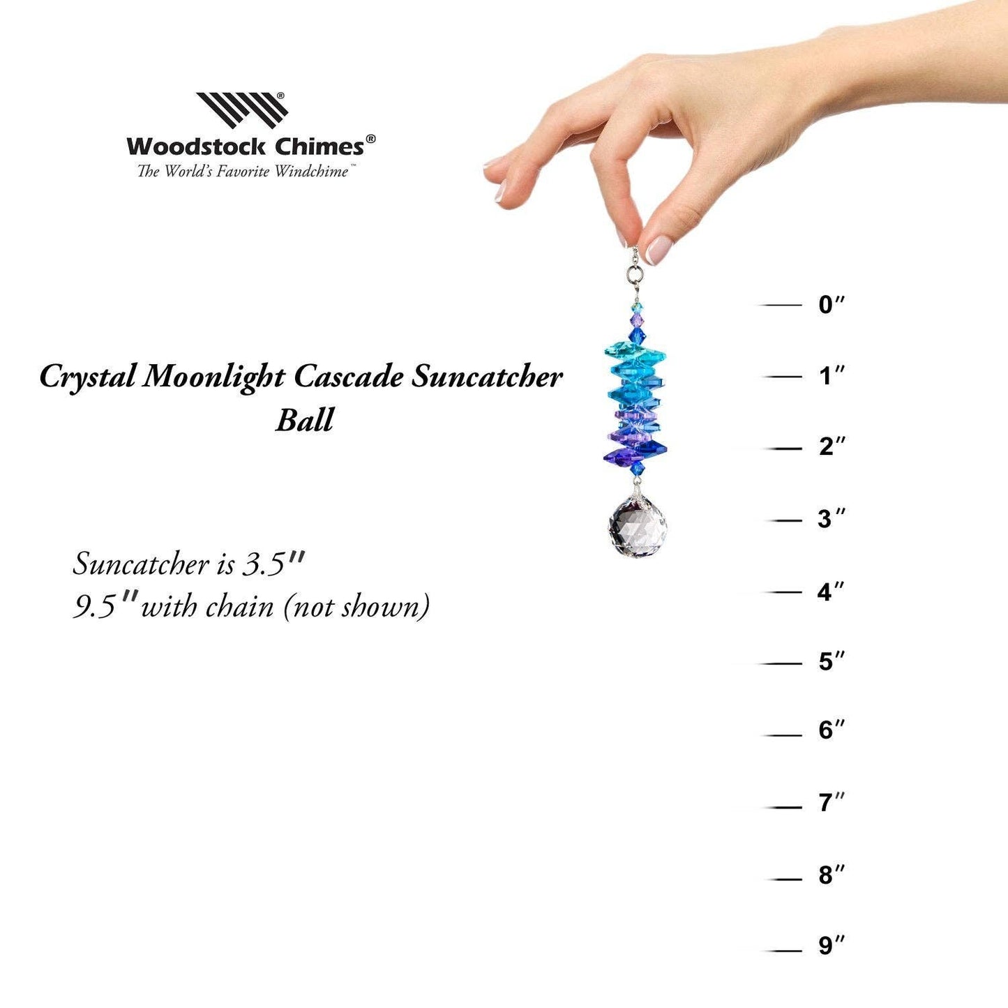 Woodstock Chimes - Crystal Moonlight Cascade™ - Ball