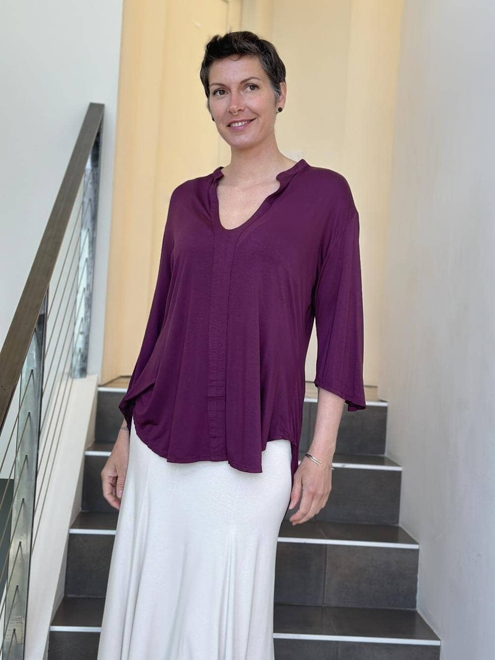 CARAUCCI - Kurta Tunic: Copper / One Size